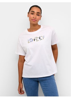 Kaffe T-Shirt Firia 10508406 Biały Regular Fit ze sklepu MODIVO w kategorii Bluzki damskie - zdjęcie 181076408