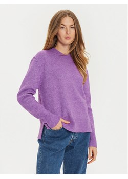 Brave Soul Sweter LK-248CARRY Fioletowy Regular Fit ze sklepu MODIVO w kategorii Swetry damskie - zdjęcie 181076485