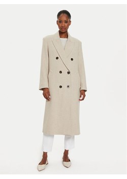 Marella Płaszcz wełniany Acacia 2423016014 Beżowy Regular Fit ze sklepu MODIVO w kategorii Płaszcze damskie - zdjęcie 181076566
