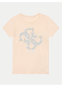Guess T-Shirt J5GI02 K6YW4 Różowy Regular Fit ze sklepu MODIVO w kategorii Bluzki damskie - zdjęcie 181076569