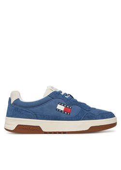 Tommy Jeans Sneakersy Tjm Cupsole Suede EM0EM01568 Niebieski ze sklepu MODIVO w kategorii Trampki męskie - zdjęcie 181076607