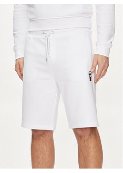 KARL LAGERFELD Szorty sportowe 705032 542900 Biały Regular Fit ze sklepu MODIVO w kategorii Spodenki męskie - zdjęcie 181076739
