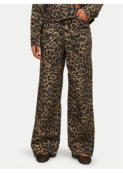 JJXX Spodnie materiałowe Sarah 12273087 Brązowy Wide Leg ze sklepu MODIVO w kategorii Spodnie damskie - zdjęcie 181076747