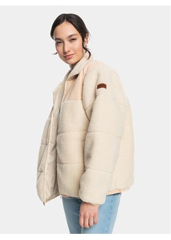 Roxy Kożuch Miracle Mile Jckt ERJJK03569 Beżowy Regular Fit ze sklepu MODIVO w kategorii Kurtki damskie - zdjęcie 181076808