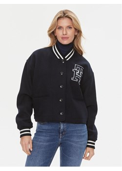 Tommy Hilfiger Kurtka przejściowa Varsity WW0WW40251 Granatowy Relaxed Fit ze sklepu MODIVO w kategorii Kurtki damskie - zdjęcie 181076845