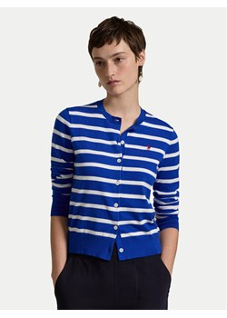 Polo Ralph Lauren Kardigan 211891885006 Niebieski Relaxed Fit ze sklepu MODIVO w kategorii Swetry damskie - zdjęcie 181076998