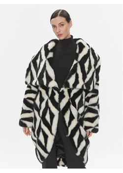 Elisabetta Franchi Kożuch CP-49A-37E2-V940 Kolorowy Regular Fit ze sklepu MODIVO w kategorii Kożuchy - zdjęcie 181077028