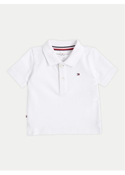 Tommy Hilfiger Polo Essential KN0KN02030 Biały Regular Fit ze sklepu MODIVO w kategorii Koszulki niemowlęce - zdjęcie 181077079