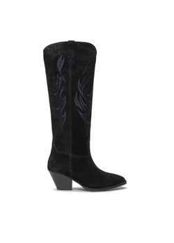 Bronx Kowbojki High boots 14297-C Czarny ze sklepu MODIVO w kategorii Kozaki damskie - zdjęcie 181077275