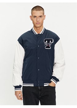 Tommy Jeans Kurtka bomber Colorblock Varsity DM0DM18702 Granatowy Regular Fit ze sklepu MODIVO w kategorii Kurtki męskie - zdjęcie 181077355
