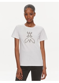 Patrizia Pepe T-Shirt 8M1599/J043-W103 Biały Regular Fit ze sklepu MODIVO w kategorii Bluzki damskie - zdjęcie 181077466