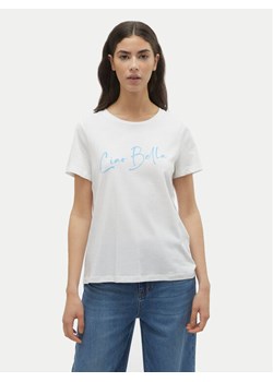Vero Moda T-Shirt Odessa 10308688 Biały Regular Fit ze sklepu MODIVO w kategorii Bluzki damskie - zdjęcie 181077487