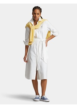 Polo Ralph Lauren Sukienka koszulowa N Cory Dr 211928804001 Biały Straight Fit ze sklepu MODIVO w kategorii Sukienki - zdjęcie 181077587