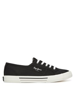 Pepe Jeans Tenisówki Brady Basic W PLS31287 Czarny ze sklepu MODIVO w kategorii Trampki damskie - zdjęcie 181077977