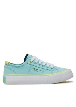 Pepe Jeans Tenisówki Ottis Basic G PGS30605 Niebieski ze sklepu MODIVO w kategorii Trampki dziecięce - zdjęcie 181077996