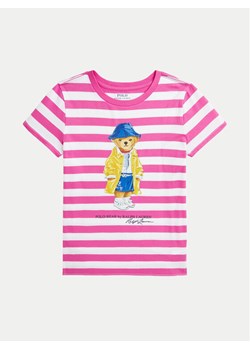 Polo Ralph Lauren T-Shirt 313957378001 Różowy Regular Fit ze sklepu MODIVO w kategorii Bluzki dziewczęce - zdjęcie 181078127