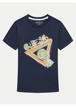 Guess T-Shirt L4GI05 K8HM4 Granatowy Regular Fit ze sklepu MODIVO w kategorii T-shirty chłopięce - zdjęcie 181078156