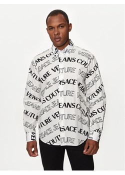 Versace Jeans Couture Koszula 76GAL2R0 Biały Regular Fit ze sklepu MODIVO w kategorii Koszule męskie - zdjęcie 181078295