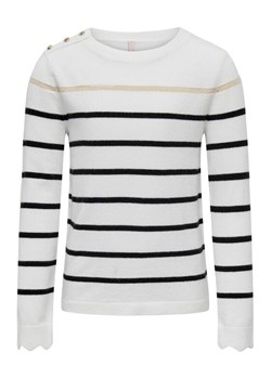 Kids ONLY Sweter 15302613 Biały Regular Fit ze sklepu MODIVO w kategorii Swetry dziewczęce - zdjęcie 181078416