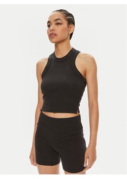adidas Top Lounge IR8785 Czarny Slim Fit ze sklepu MODIVO w kategorii Bluzki damskie - zdjęcie 181078435