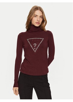 Guess Golf Piper W4BR03 Z2NQ2 Bordowy Slim Fit ze sklepu MODIVO w kategorii Swetry damskie - zdjęcie 181078495
