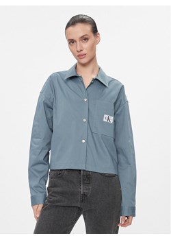 Calvin Klein Jeans Koszula J20J223241 Niebieski Oversize ze sklepu MODIVO w kategorii Koszule damskie - zdjęcie 181078648
