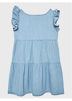 United Colors Of Benetton Sukienka codzienna 4AD6CV018 Błękitny Regular Fit ze sklepu MODIVO w kategorii Sukienki dziewczęce - zdjęcie 181078715