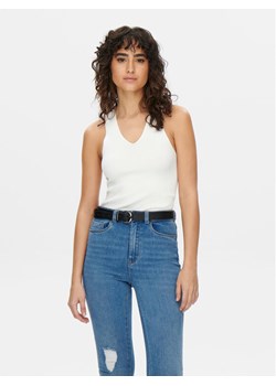 JDY Top Sabrina 15258897 Biały Slim Fit ze sklepu MODIVO w kategorii Bluzki damskie - zdjęcie 181078746