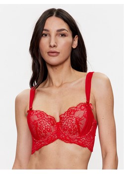Hunkemöller Biustonosz z fiszbiną Elissa 201059 Czerwony ze sklepu MODIVO w kategorii Biustonosze - zdjęcie 181078826