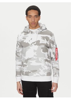 Alpha Industries Bluza Back Print 178318 Szary Regular Fit ze sklepu MODIVO w kategorii Bluzy męskie - zdjęcie 181078828