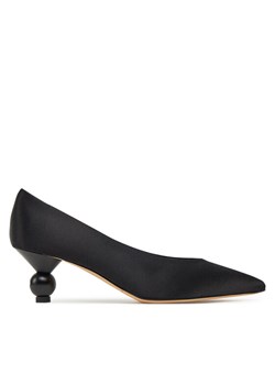 Weekend Max Mara Półbuty Renzasatin 2515521055600 Czarny ze sklepu MODIVO w kategorii Czółenka - zdjęcie 181078847