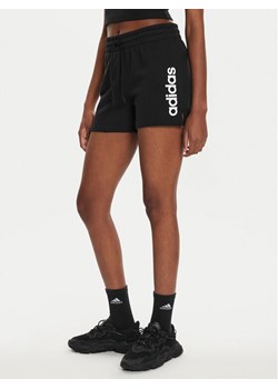 adidas Szorty sportowe Essentials Linear French Terry Shorts IC4442 Czarny Slim Fit ze sklepu MODIVO w kategorii Szorty - zdjęcie 181078888