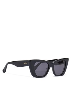 Max Mara Okulary przeciwsłoneczne MM0099 01A Czarny ze sklepu MODIVO w kategorii Okulary przeciwsłoneczne damskie - zdjęcie 181078989