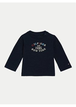 Tommy Hilfiger Bluzka Monotype KN0KN01857 Granatowy Regular Fit ze sklepu MODIVO w kategorii Bluzy i swetry - zdjęcie 181079146