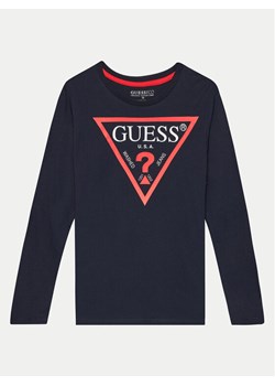 Guess Bluzka L84I29 K8HM0 Granatowy Regular Fit ze sklepu MODIVO w kategorii T-shirty chłopięce - zdjęcie 181079188