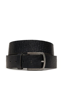 Jack&Jones Pasek Męski Monogram 12242937 Czarny ze sklepu MODIVO w kategorii Paski męskie - zdjęcie 181079338