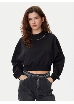 HUGO Bluza Dewita 50530446 Czarny Oversize ze sklepu MODIVO w kategorii Bluzy damskie - zdjęcie 181079397