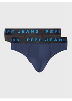 Pepe Jeans Slipy Logo Bf Lr 2P PMU10986 Granatowy ze sklepu MODIVO w kategorii Majtki męskie - zdjęcie 181079409