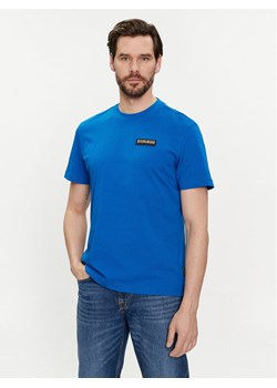 Napapijri T-Shirt Iaato NP0A4HFZ Niebieski Regular Fit ze sklepu MODIVO w kategorii T-shirty męskie - zdjęcie 181079627