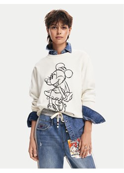 Desigual Sweter Minnie Mouse 24WWJF77 Écru Regular Fit ze sklepu MODIVO w kategorii Swetry damskie - zdjęcie 181079727