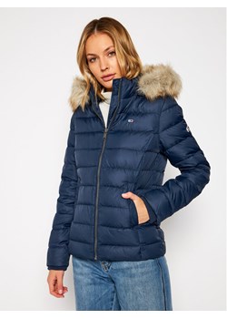 Tommy Jeans Kurtka puchowa Basic DW0DW08588 Granatowy Regular Fit ze sklepu MODIVO w kategorii Kurtki damskie - zdjęcie 181079739