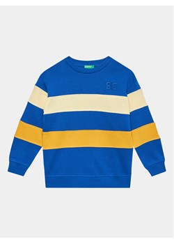United Colors Of Benetton Bluza 3J68C10DL Niebieski Regular Fit ze sklepu MODIVO w kategorii Swetry chłopięce - zdjęcie 181079808