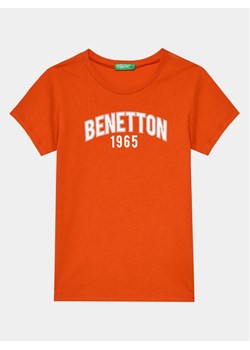 United Colors Of Benetton T-Shirt 3096C10H9 Czerwony Regular Fit ze sklepu MODIVO w kategorii T-shirty chłopięce - zdjęcie 181079839