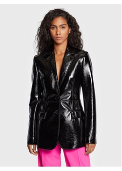 MSGM Marynarka 3341MDG01 227604 Czarny Regular Fit ze sklepu MODIVO w kategorii Marynarki damskie - zdjęcie 181079906