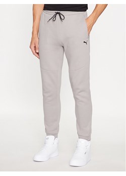 Puma Spodnie dresowe Pumatech 538286 Szary Regular Fit ze sklepu MODIVO w kategorii Spodnie męskie - zdjęcie 181079936