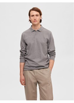 Selected Homme Polo 16090424 Szary Slim Fit ze sklepu MODIVO w kategorii T-shirty męskie - zdjęcie 181080246
