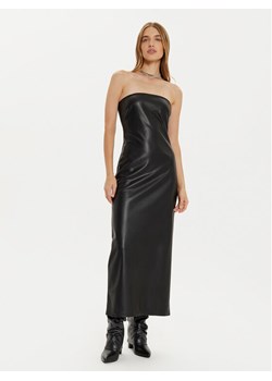 ONLY Sukienka z imitacji skóry Esther 15334722 Czarny Slim Fit ze sklepu MODIVO w kategorii Sukienki - zdjęcie 181080388