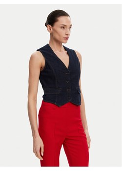 Fracomina Kamizelka FR25SJ5024D46093 Granatowy Slim Fit ze sklepu MODIVO w kategorii Kamizelki damskie - zdjęcie 181080485