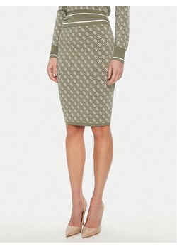 Guess Spódnica ołówkowa W4BD53 Z37K0 Zielony Regular Fit ze sklepu MODIVO w kategorii Spódnice - zdjęcie 181080766