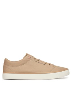 Tommy Hilfiger Sneakersy Th Hi Vulc Low Core Canvas FM0FM05396 Beżowy ze sklepu MODIVO w kategorii Trampki męskie - zdjęcie 181080786